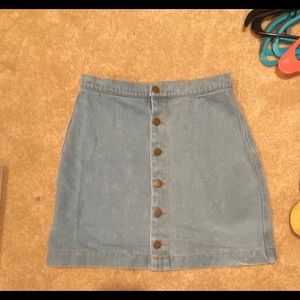AMERICAN APPAREL JEAN SKIRT - MEDIUM